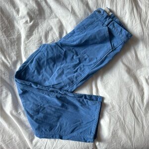 Everlane way high straight leg moleskin in blue